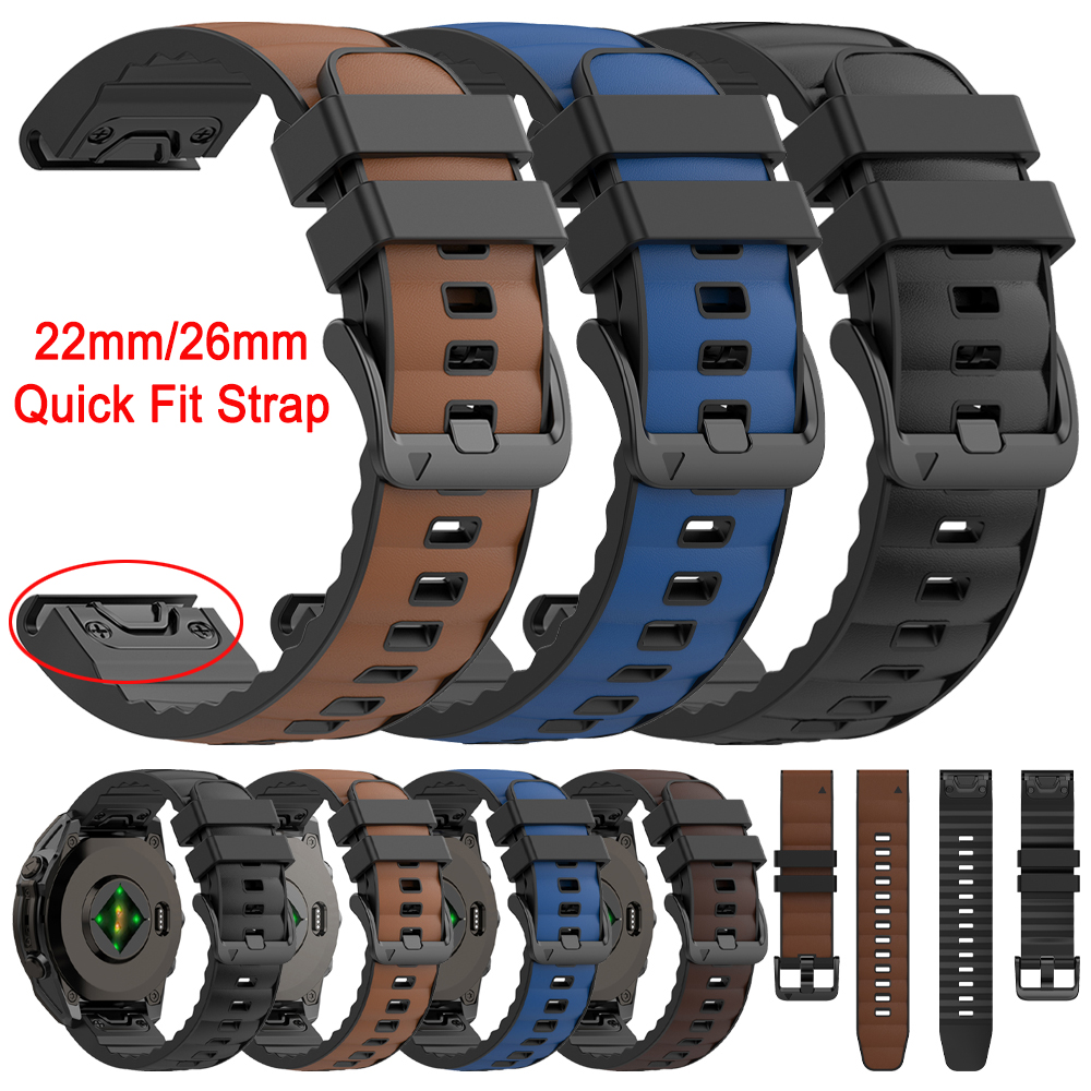 Quick Fit 22mm 26mm Leather+Si - Leather Strap Quick Release recensione e prezzo
