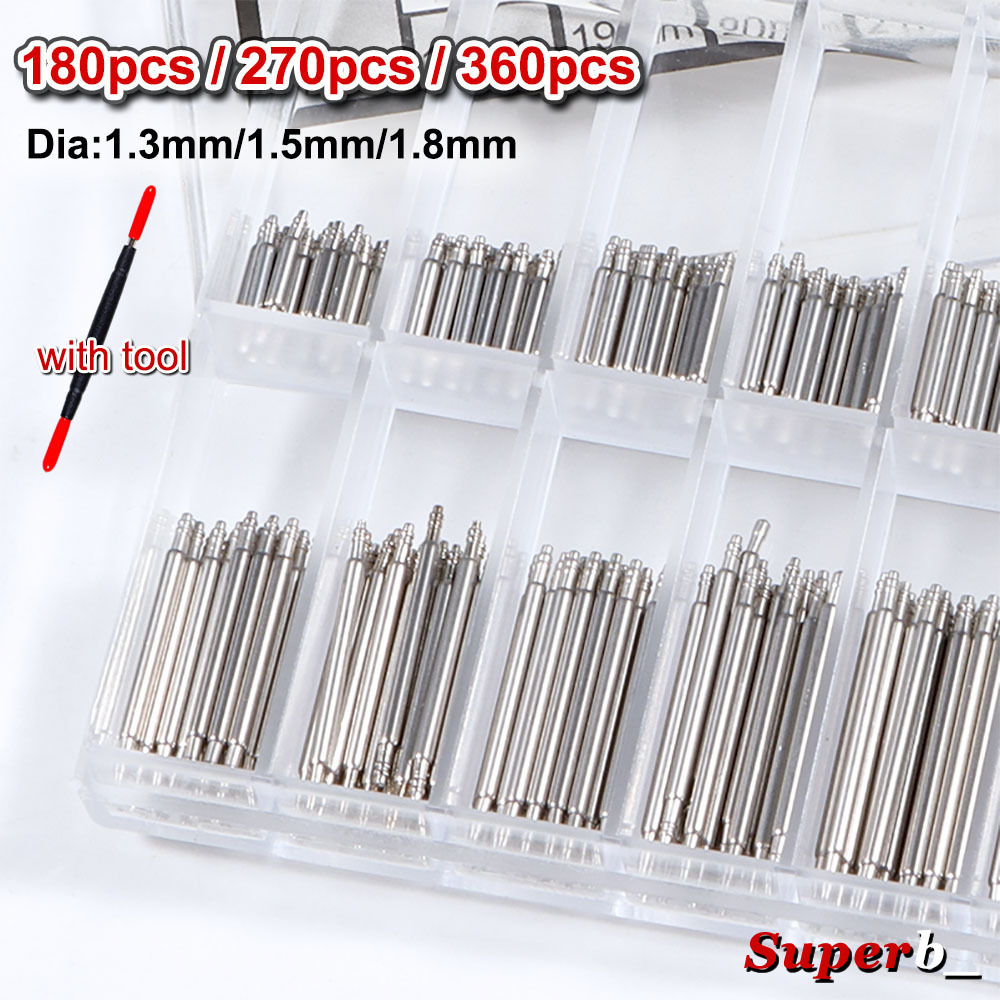 360pcs Dia 1.3mm/1.5mm/1.8mm S - Spring Bar Tool Set recensione e prezzo