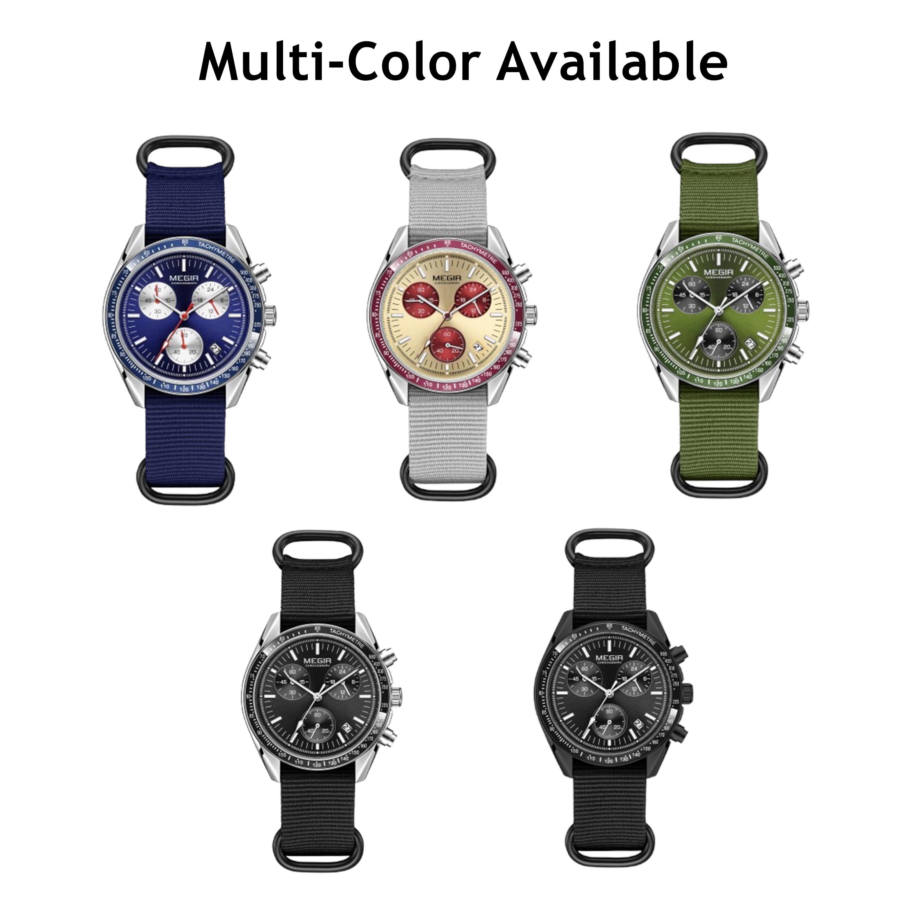MEGIR Chronograph Canvas Strap - Canvas Strap Watch recensione e prezzo