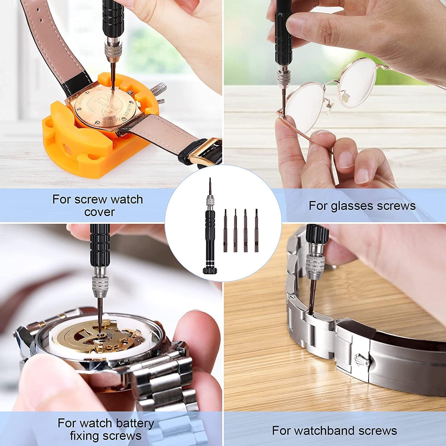 32 pcs Watch Battery Replaceme - Spring Bar Tool Set recensione e prezzo