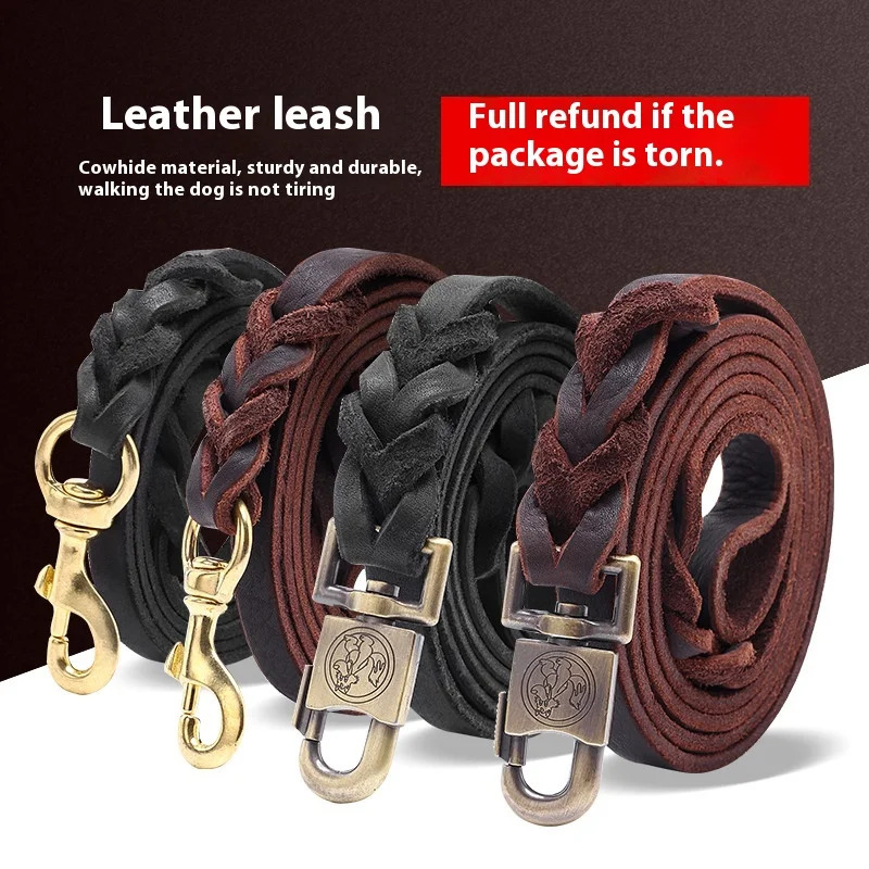 Genuine Leather Dog Leash - To - Leather Strap Quick Release recensione e prezzo