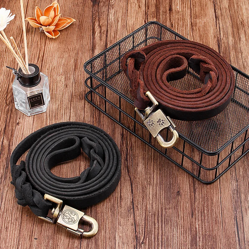 Genuine Leather Dog Leash - To - Leather Strap Quick Release recensione e prezzo
