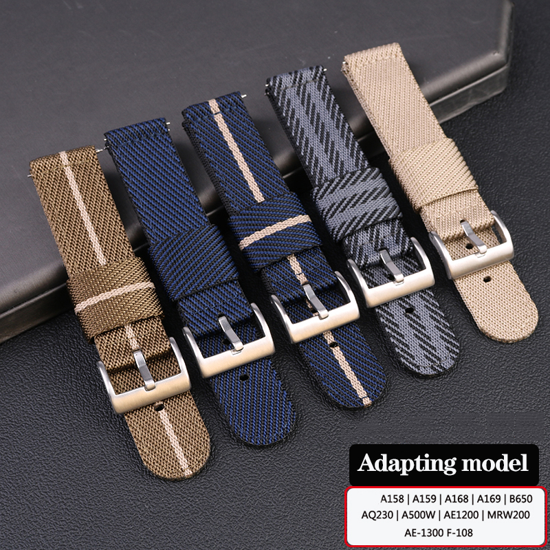 New Nylon Watchband for Casio  - Canvas Strap Watch recensione e prezzo