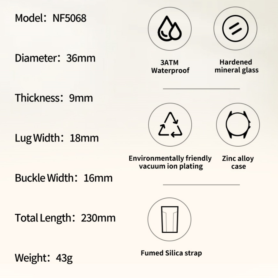 New Style NAVIFORCE Women's Wa - Silicone Band Women recensione e prezzo