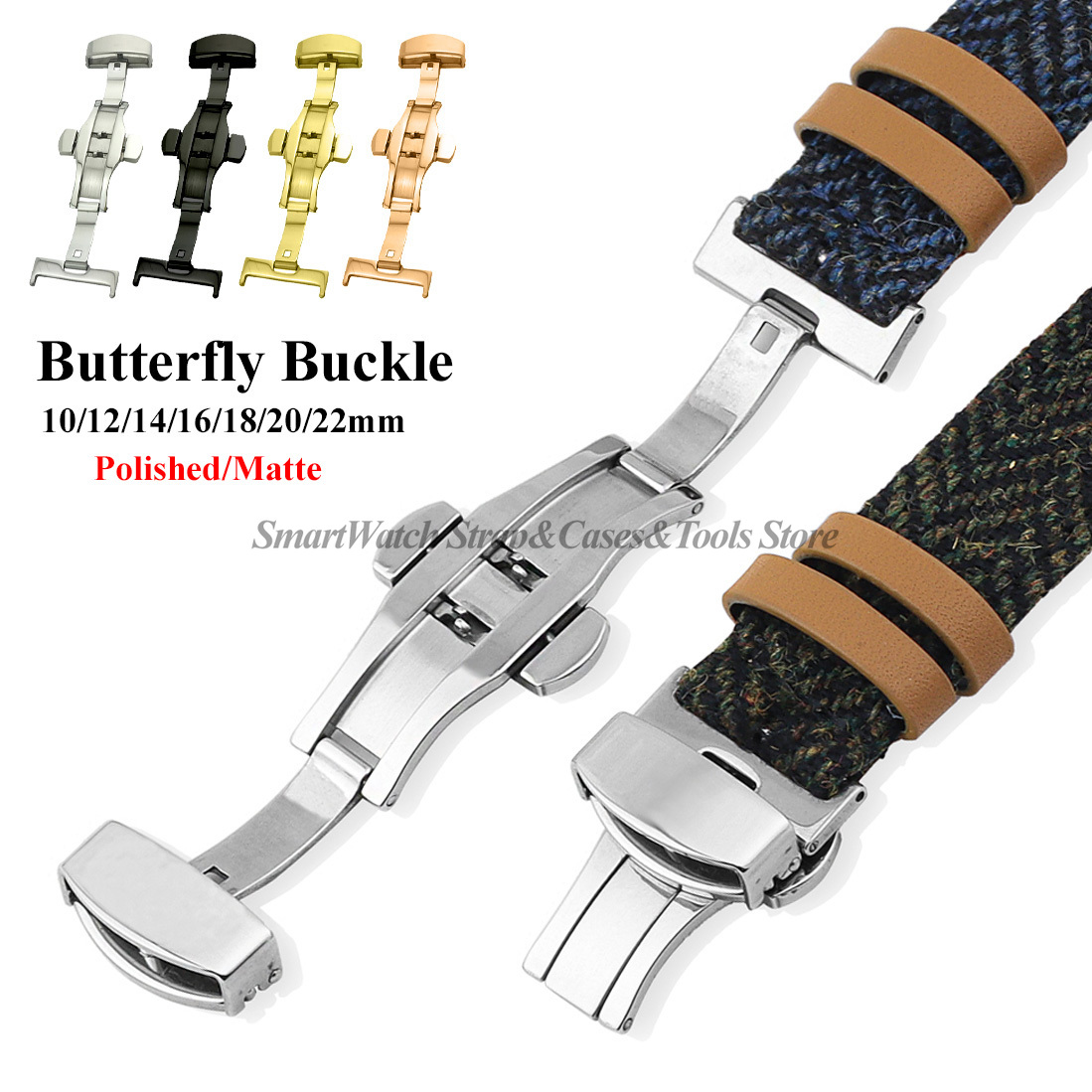 Polish Matte Butterfly Fold Wa - Butterfly Clasp Deployant recensione e prezzo