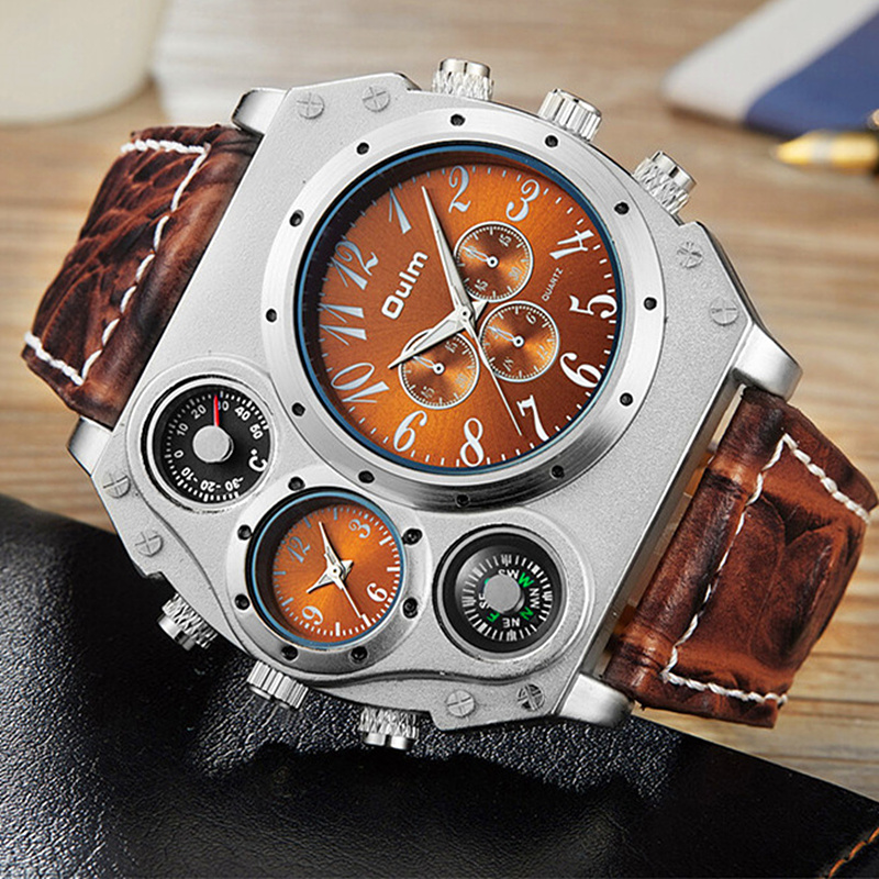 New Model OULM Watch Men Quart - Leather Watch Band Men recensione e prezzo