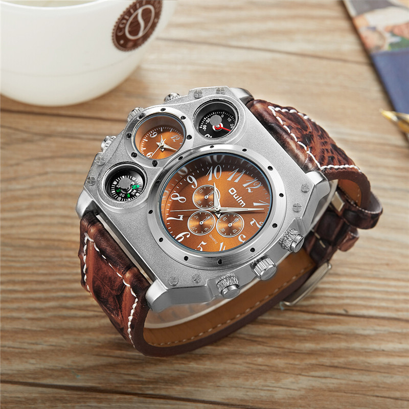 New Model OULM Watch Men Quart - Leather Watch Band Men recensione e prezzo
