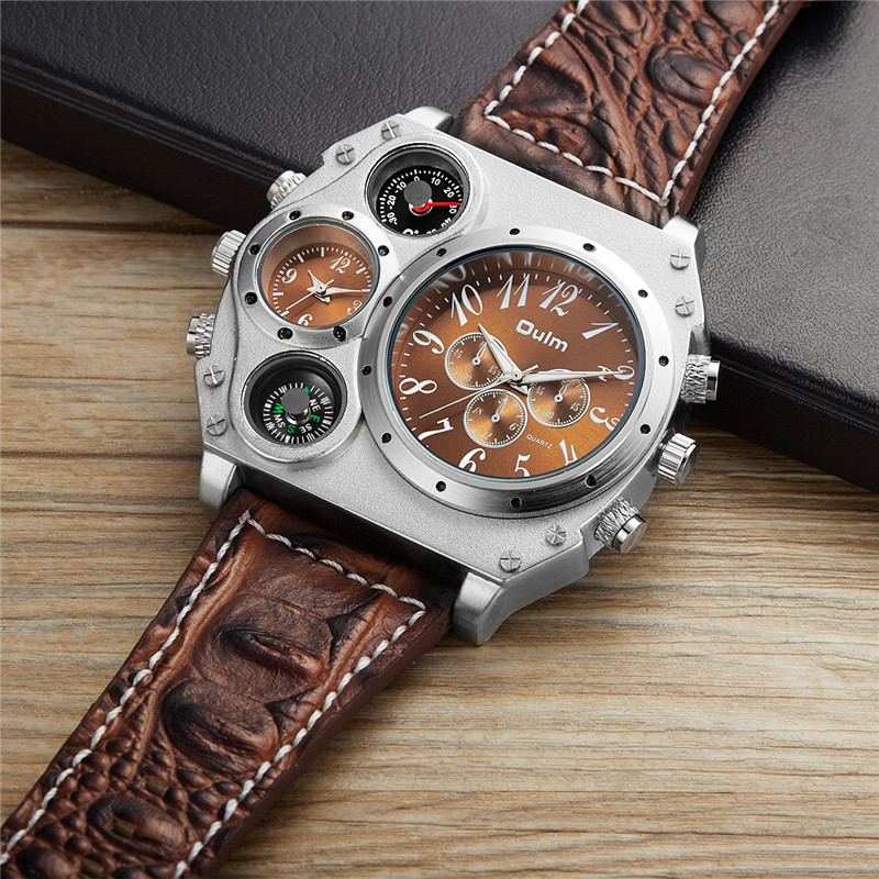 New Model OULM Watch Men Quart - Leather Watch Band Men recensione e prezzo