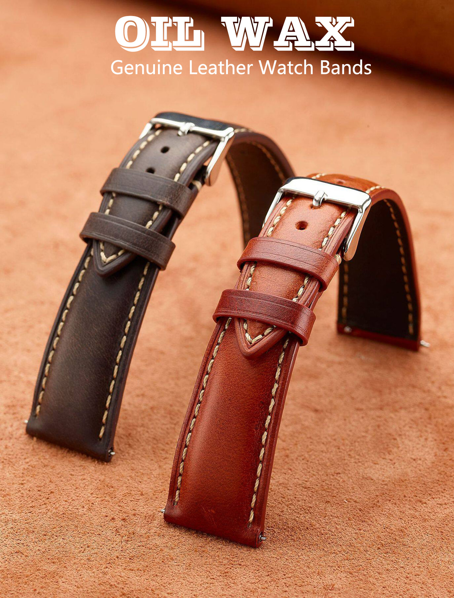 Wax Genuine Leather Men Women  - Rubber Strap Diver recensione e prezzo