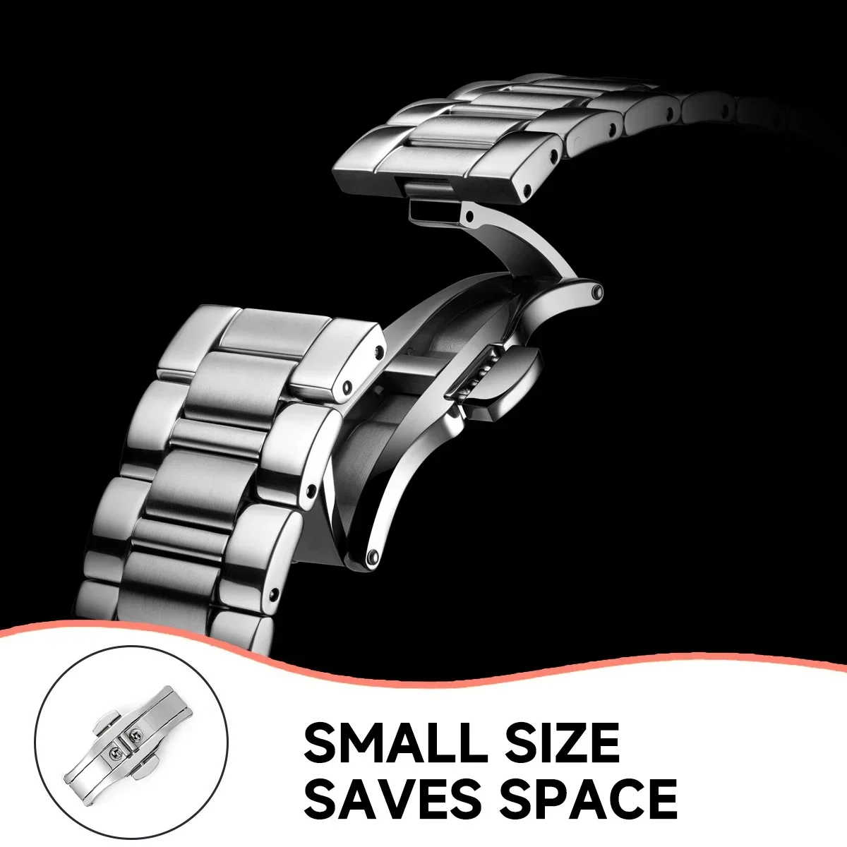 Stainless Steel Butterfly Depl - Butterfly Clasp Deployant recensione e prezzo