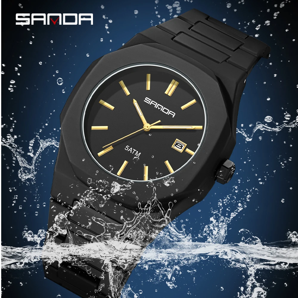 2025 SANDA Fashion Men's and W - Rubber Strap Diver recensione e prezzo