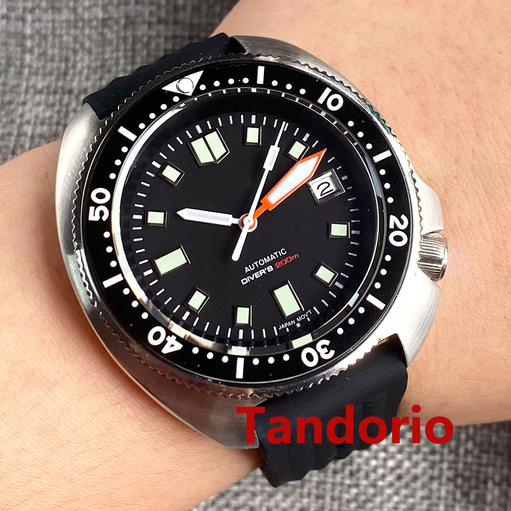 Tandorio 44mm NH35 PT5000 Move - Rubber Strap Diver recensione e prezzo