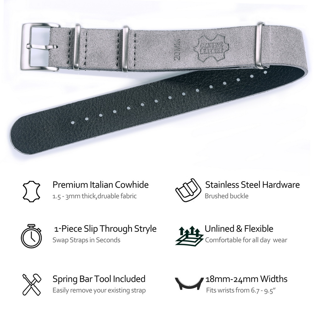 HEMSUT Genuine Leather Watch B - Tropic Strap Vintage recensione e prezzo