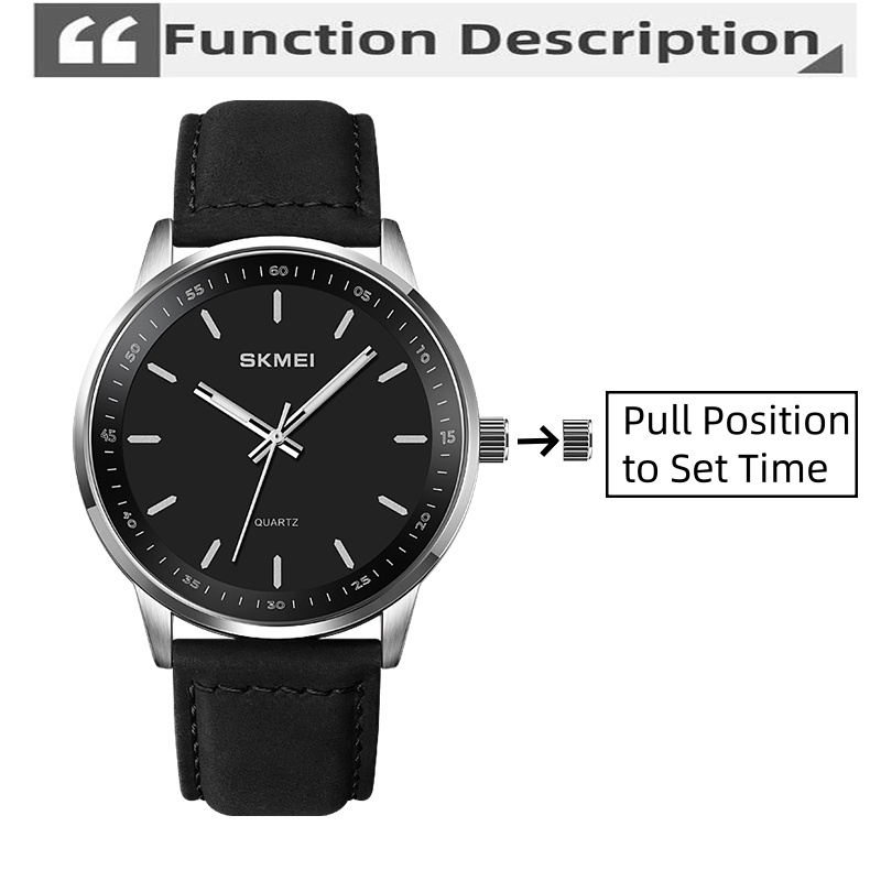 Skmei Original Brand Quartz Wa - Leather Watch Band Men recensione e prezzo