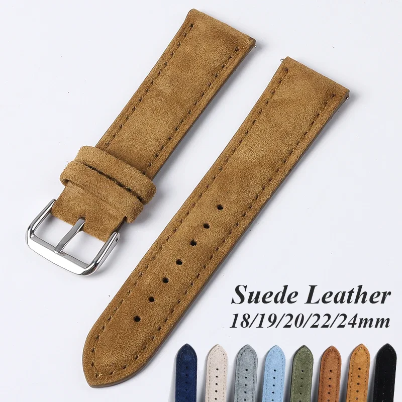 Suede Genuine Leather Watchban - Suede Strap Watch recensione e prezzo