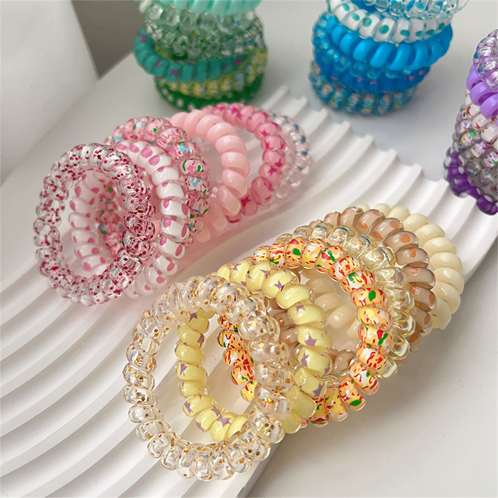 6pcs Sweet Cute Colorful Spira - Silicone Band Women recensione e prezzo