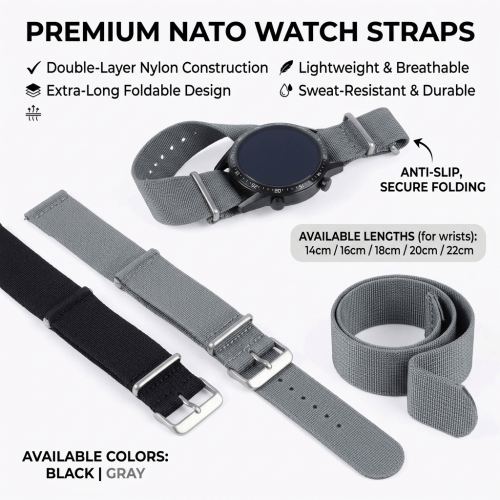 14/16/18/20/22mm NATO Watch Ba - Nato Strap Nylon recensione e prezzo