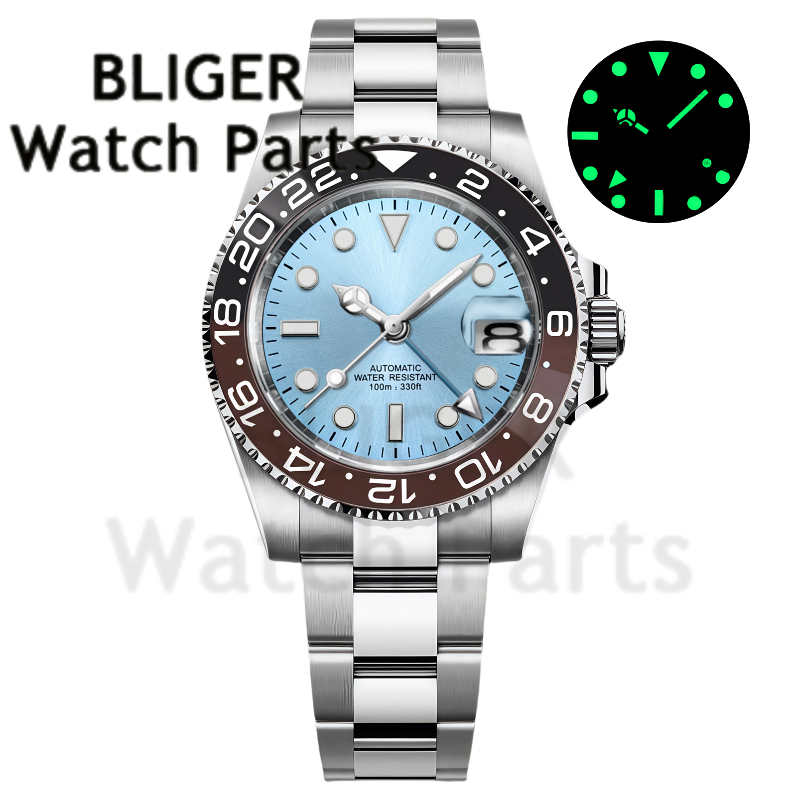 Custom Fashion GMT 40mm Men NH - Stainless Bracelet Diver recensione e prezzo