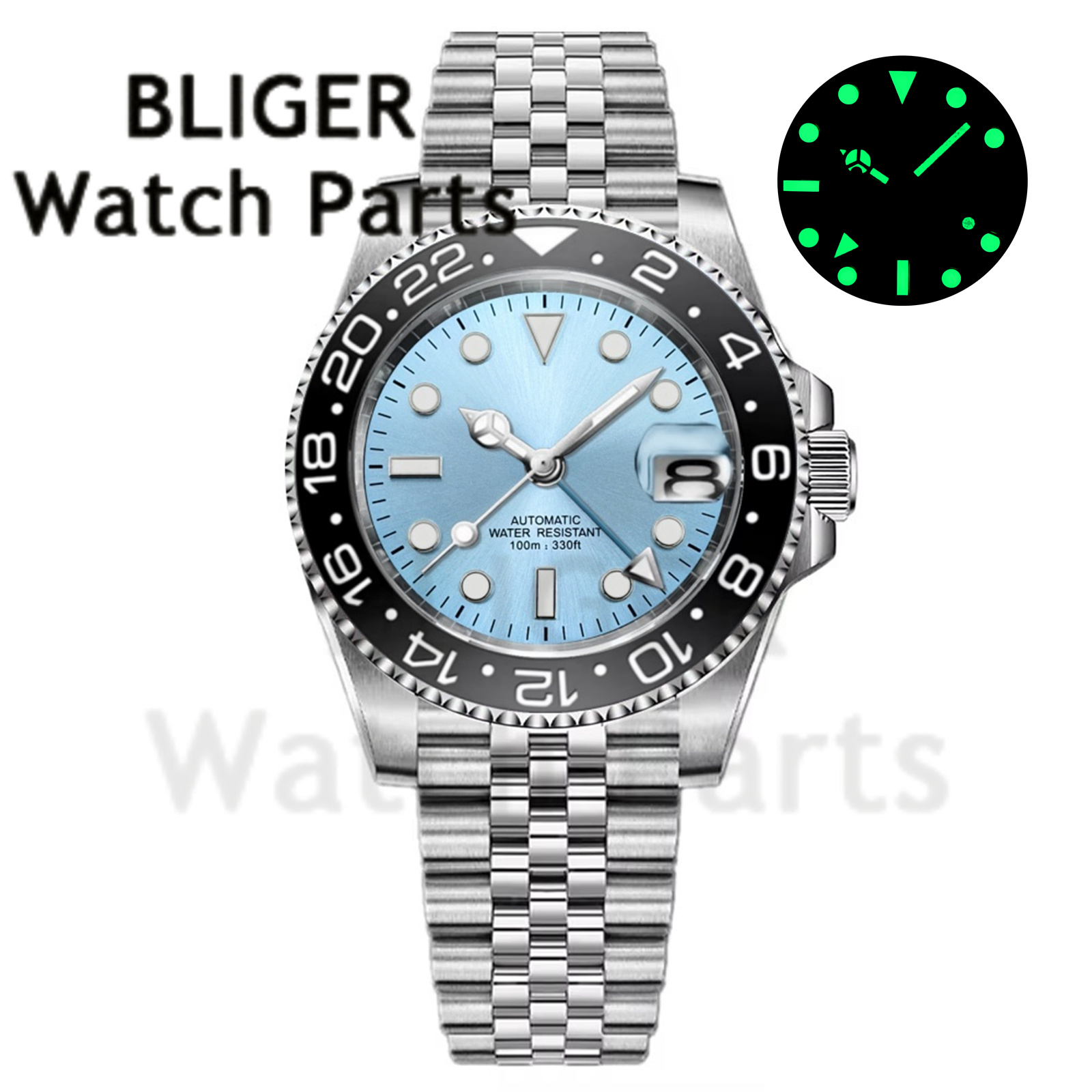 Custom Fashion GMT 40mm Men NH - Stainless Bracelet Diver recensione e prezzo