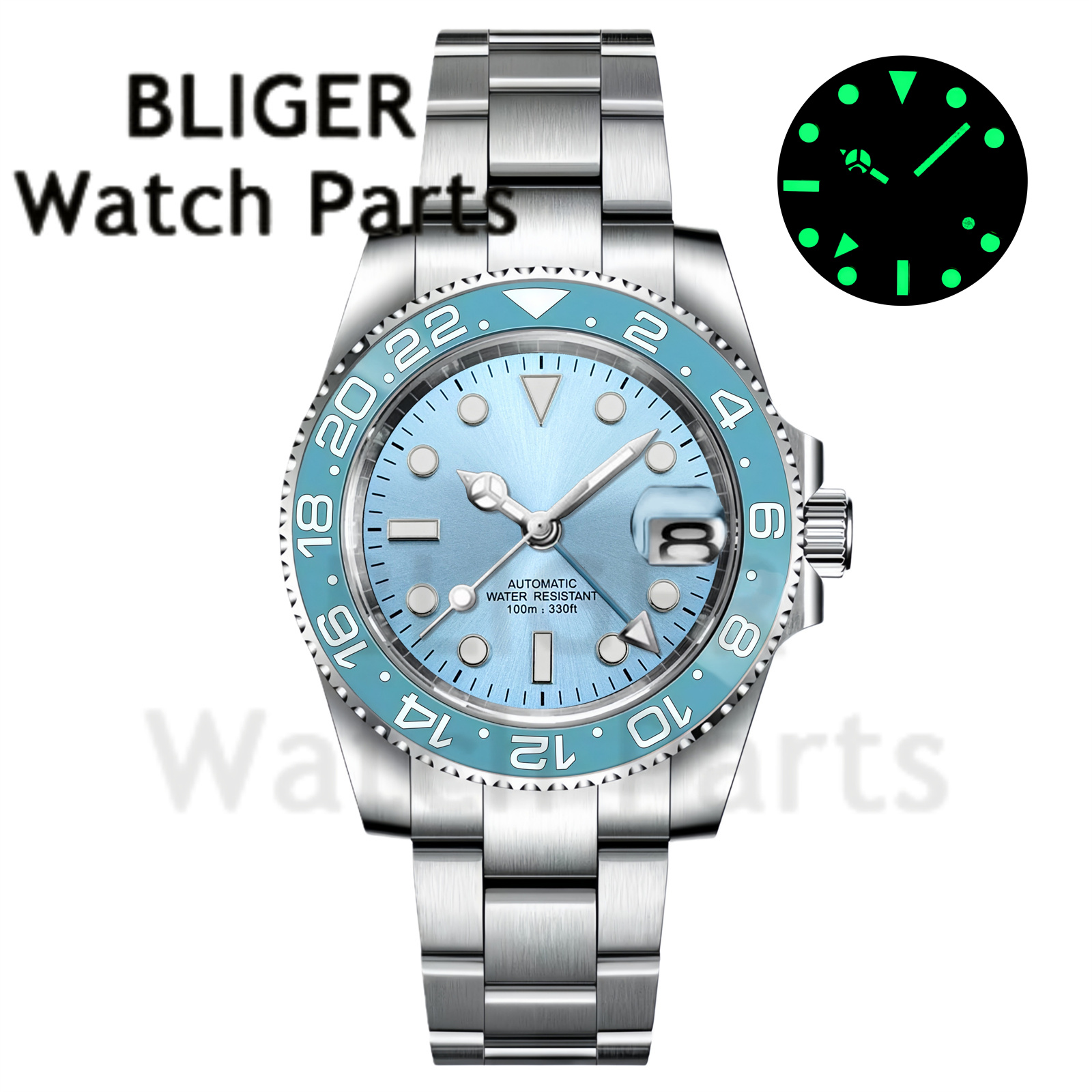 Custom Fashion GMT 40mm Men NH - Stainless Bracelet Diver recensione e prezzo