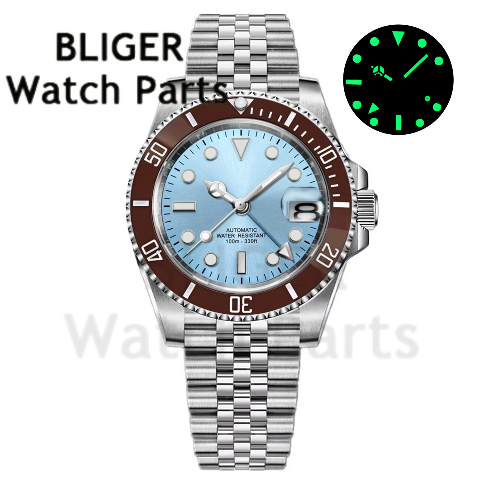 Custom Fashion GMT 40mm Men NH - Stainless Bracelet Diver recensione e prezzo